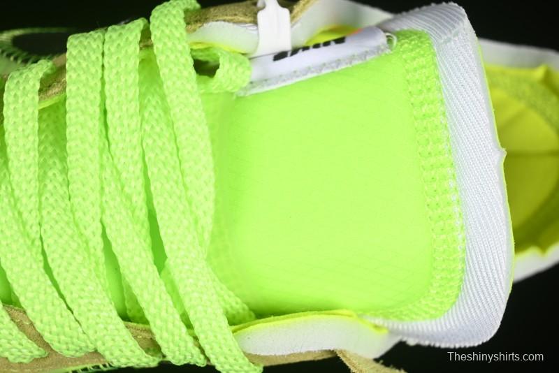 Nike Off White x Air Force 1 Low OW Collaboration Transparent Yellow Sneakers - AO4606-700