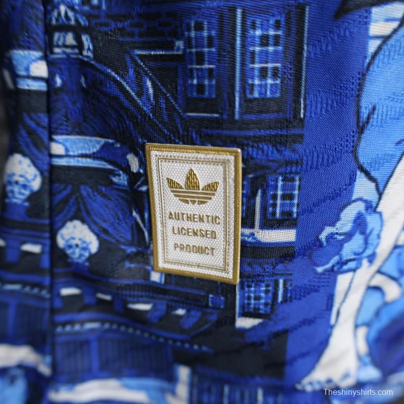 Player Version 2025 Japan Blue with Anime Characters Jersey