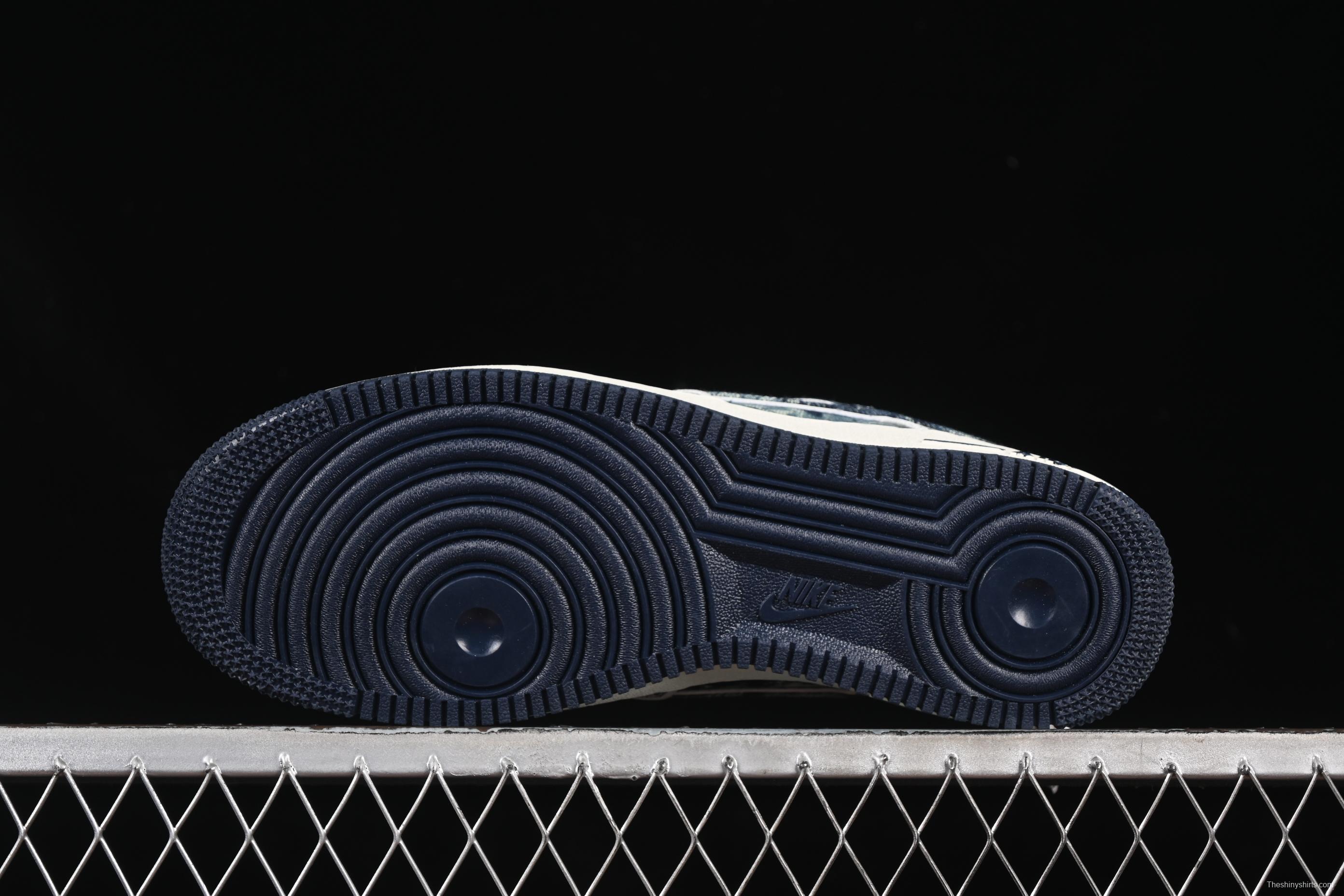 Nike Air Force 1 '07 Low LV Collaboration Blue Denim Casual Sneakers - SC9207-533