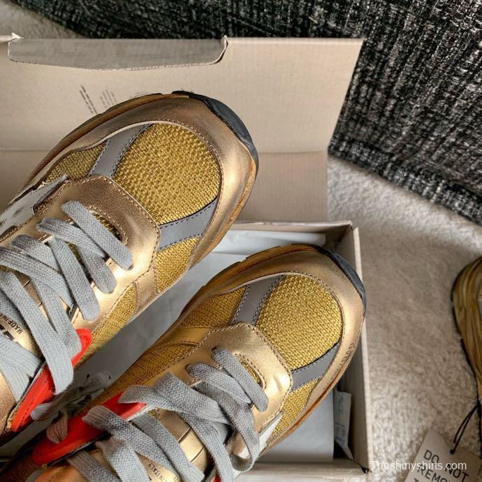 2024 Unisex GGDB Beige Grey Red Leather Mesh Sneakers