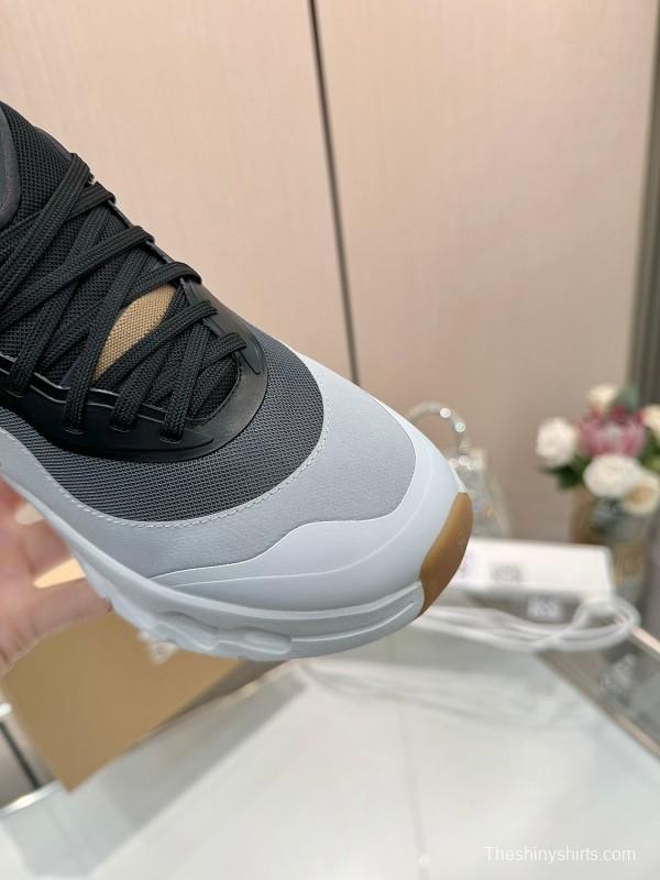 2025 Women Loewe Black White Mesh Sneakers