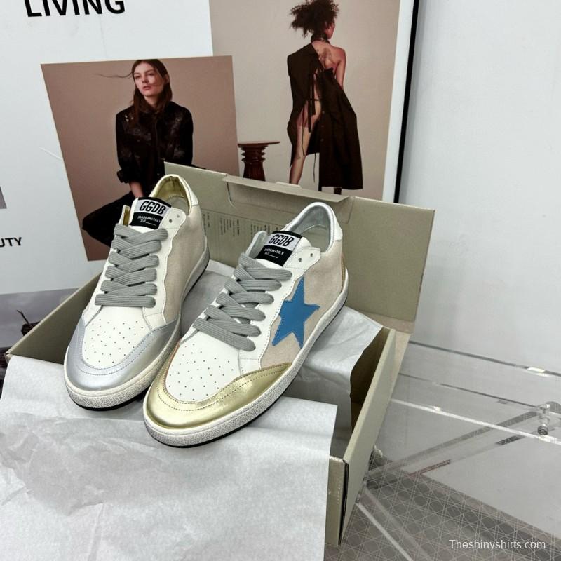 2024 Unisex GGDB White Pink Grey Leather Suede Low Top Sneakers MJ00260