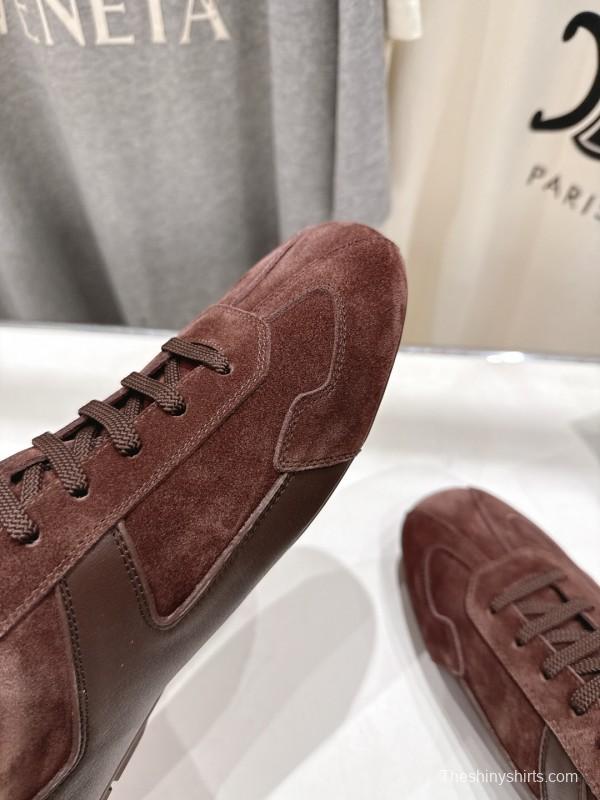 2025 Unisex Prada Brown Suede Casual Shoes