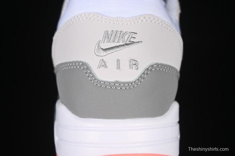 Nike Air Max 1 Retro Running Shoes with Half-Sole Air Cushion - 599820-100