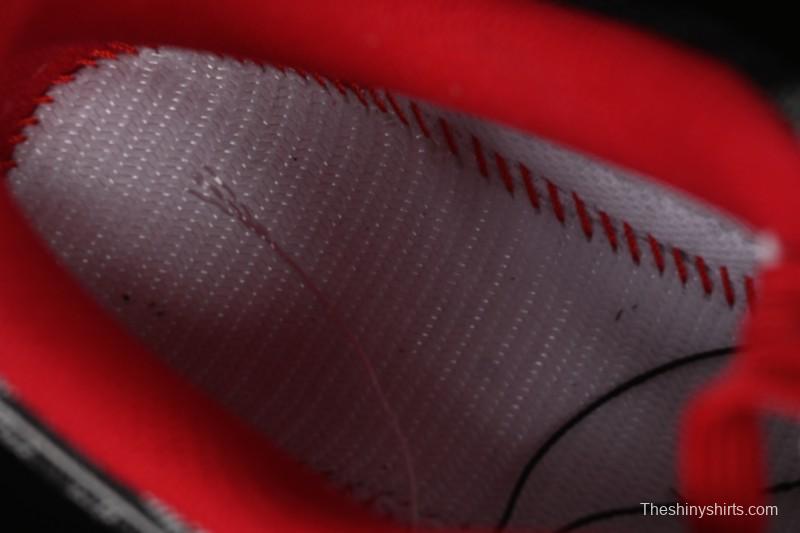 Nike Air Force 1 '07 Low LV Collaboration Black Denim Red Swoosh Casual Sneakers - LW9279-001