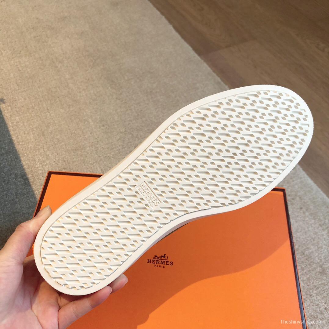 2025 Unisex Hermès Brown Suede Plimsolls AS00380