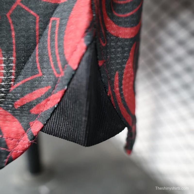 Player Version 25/26 FC Palestine Red with Traditional Floral Pattern Jersey