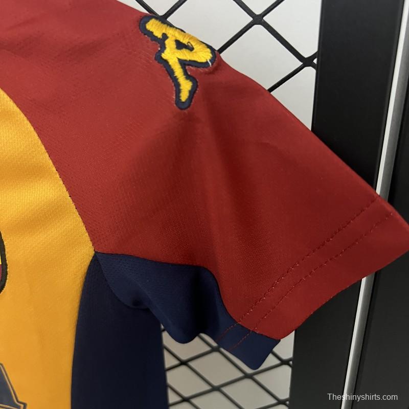 Retro 01/02 Kids Roma Home Size 16-28 Jersey