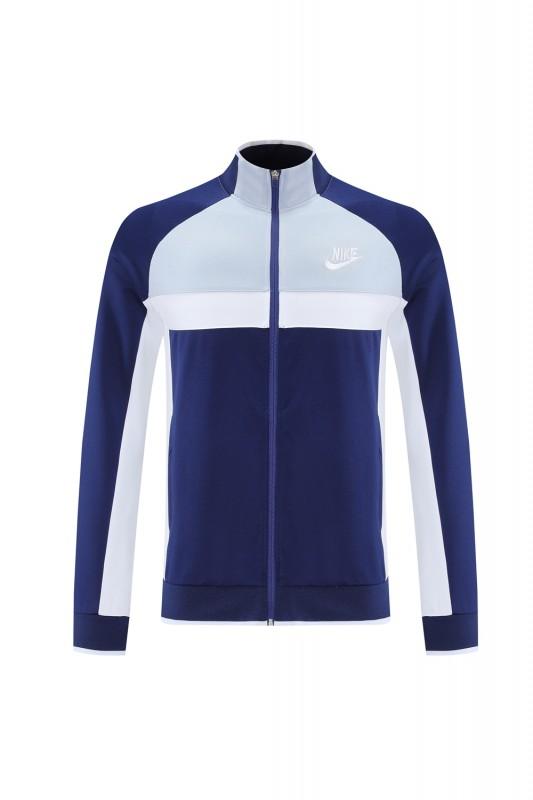 2025 Nike Grey/Navy Full Hoodie Zipper Jacket +Long Pants