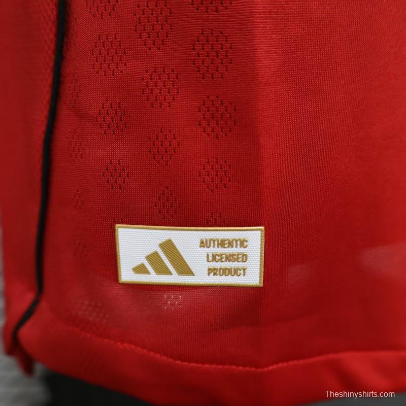 Player Version 25/26 Manchester United Long Sleeve Home Jersey