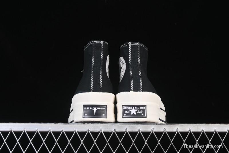 Rick Owens Drkshdw Converse Chuck 70 High Top Platform Casual Canvas Shoes - A06754C