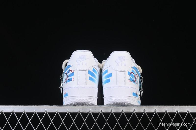 Nike Air Force 1 '07 Low Aries Hand-Painted Doodle Zodiac Series Casual Sneakers - 321-419