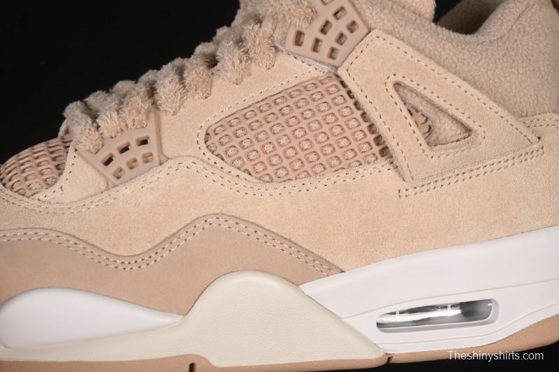 Nike Air Jordan 4 Retro Cozy Girl Warm Yellow Sneakers - HV0823-200