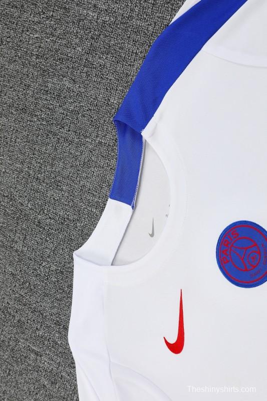 25/26 PSG White Short Sleeve Jersey+Shorts