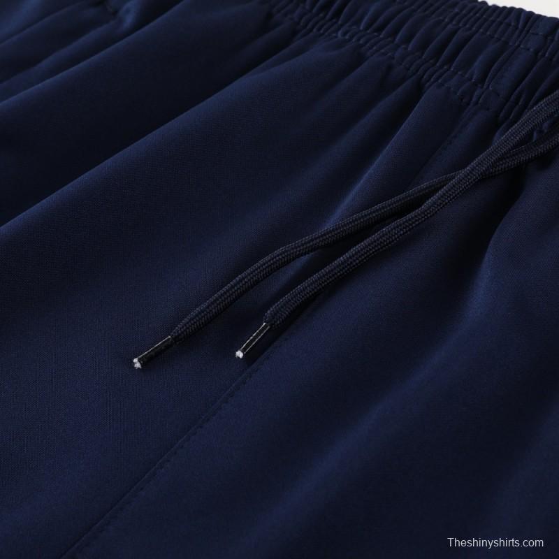 23/24 PSG Royal Blue S-2XL Half Zipper Jacket+Long Pants