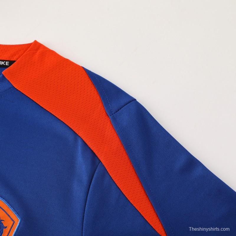 2025 Netherlands Blue Short Sleeve+Soccer Shorts