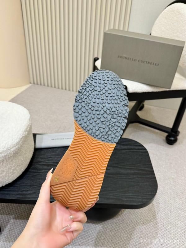 Brunello Cucinelli Casual Sneakers with Seasonal Colors and Leather Lining - KFY00320