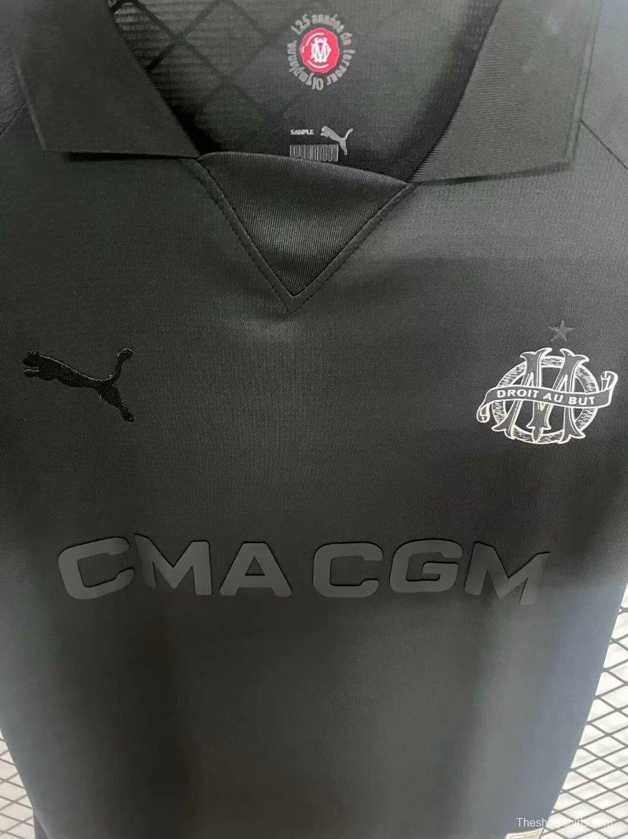 24/25 Olympique Marseille Black 125th Goalkeeper Jersey