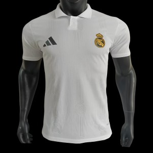 Player Version 24/25 Real Madrid White Polo Jersey