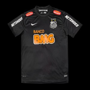 Retro 10/11 Santos Away Black Jersey