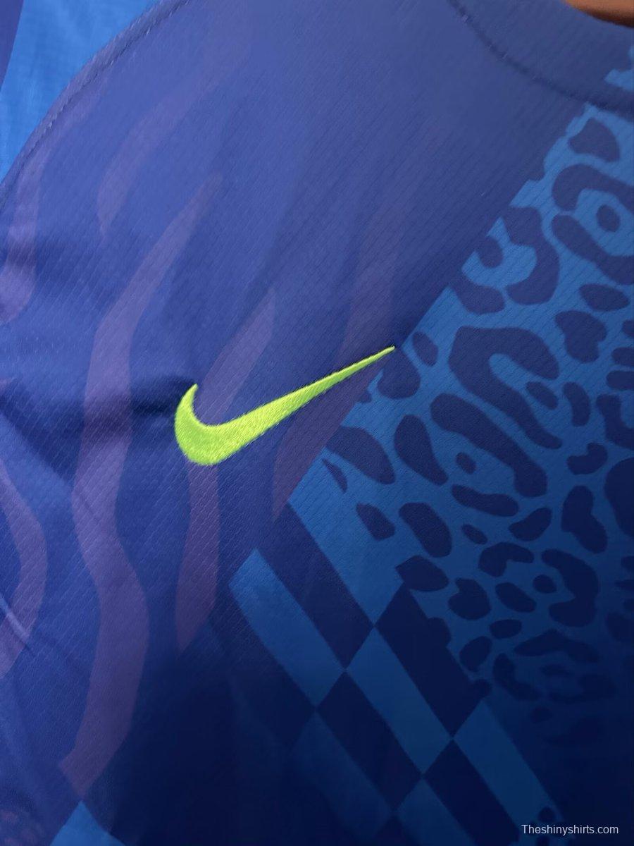 2025 Brazil Away Blue Jersey